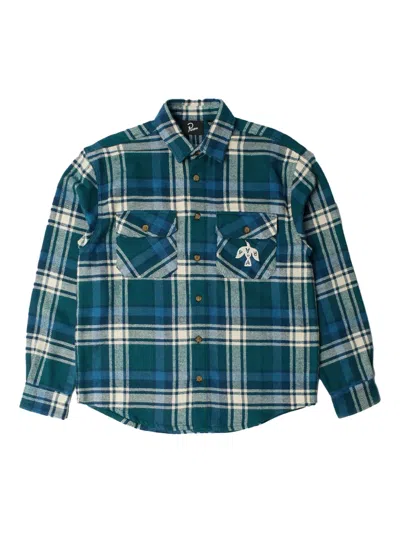By Parra Crow Ls Flannel Checked Shirt In Multi