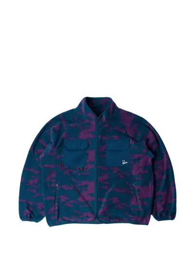 By Parra Darwin Camo Fleece Jacket In Blue