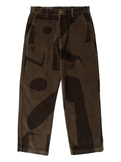 By Parra Detached Corduroy Pants In Brown