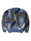 By Parra Detached Knitted Pullover Sweater In Blue