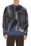 By Parra Detached Knitted Pullover Sweater In Blue