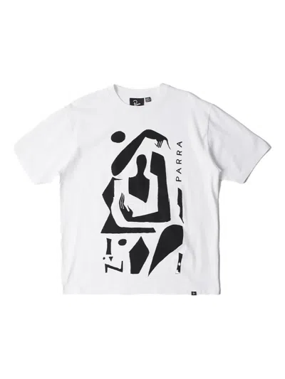 By Parra Detached Print-detail T-shirt In White