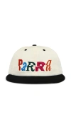 By Parra Error Logo 6 Panel Hat In Yellow