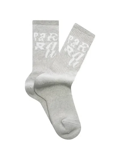 By Parra Error Logo Crew Socks In Gray