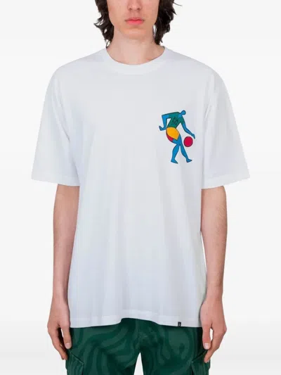By Parra Graphic-print Cotton T-shirt In White