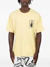 By Parra Graphic-print Cotton T-shirt In Yellow