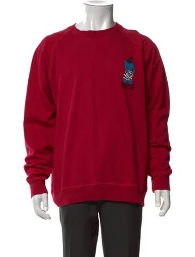 Pre-owned By Parra Graphic Print Crew Neck T-shirt In Red