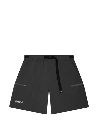 By Parra Hardly Hiked Ripstop Shorts In Gray