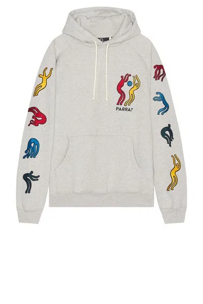 By Parra La Chambre Nuit Hooded Sweatshirt In Heather Grey