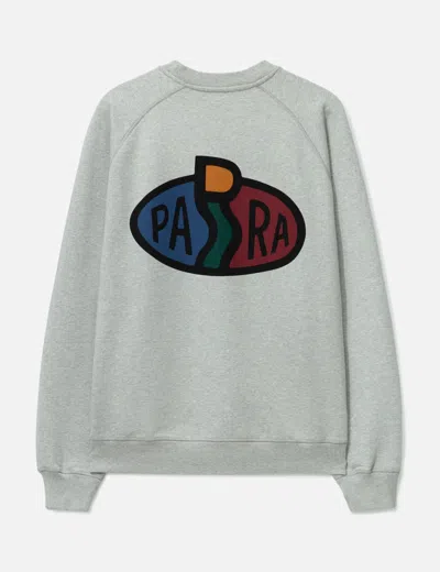 By Parra Legs Logo Crew Neck Sweatshirt In Gray