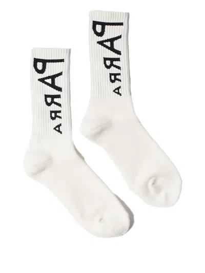By Parra Logo-embellishment Socks In White