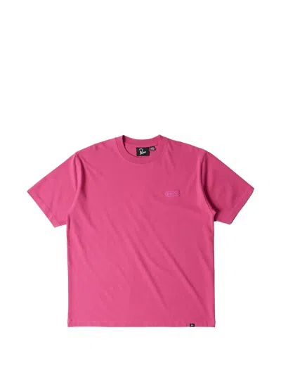 By Parra Logo-embroidered T-shirt In Pink