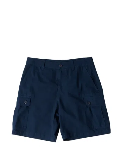 By Parra Logo-patch Cargo Shorts In Blue