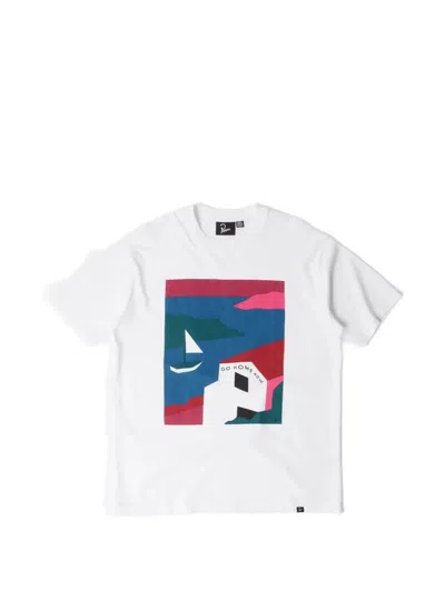 By Parra No Vacation Graphic-print T-shirt In White