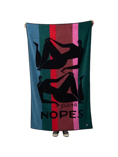 By Parra Nope And Nopes Beach Towel In Multi