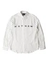 By Parra Not Now Stripe-pattern Long-sleeve Shirt In White
