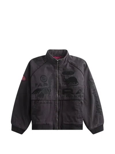 By Parra Owl Meets Rat Embroidered Jacket In Black