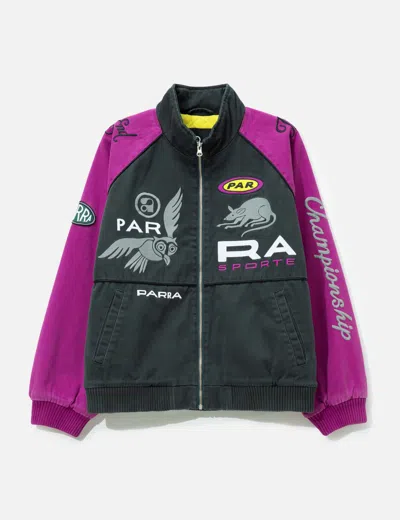 By Parra Owl Meets Rat Racing Jacket In Black