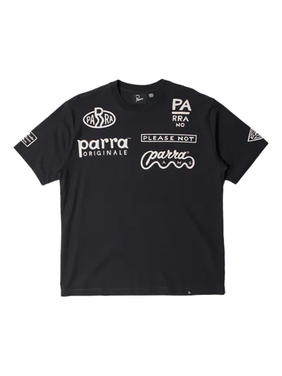 By Parra Printed Training T-shirt In Black