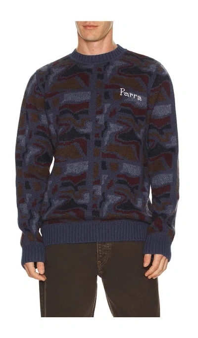 BY PARRA REPEAT FTP BOOSTER KNITTED PULLOVER