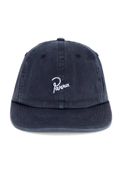 By Parra Signature 6 Panel Hat In Blue