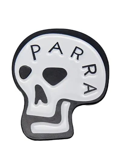 By Parra Skull 胸针 In White