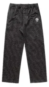 By Parra Stitched Skull Wave-pattern Trousers In Gray