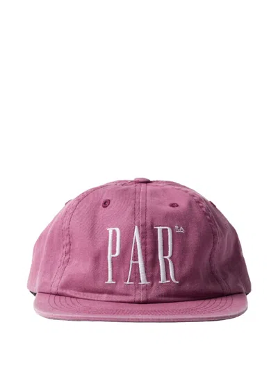By Parra Store Logo 6 Panel Cap In Pink