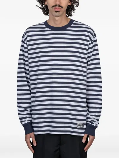 By Parra Striped Long Sleeve T-shirt In Black