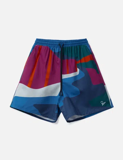By Parra The Festival Fence Swim Shorts In Blue
