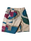 By Parra The Wall Abstract-print Cargo Shorts In Multi