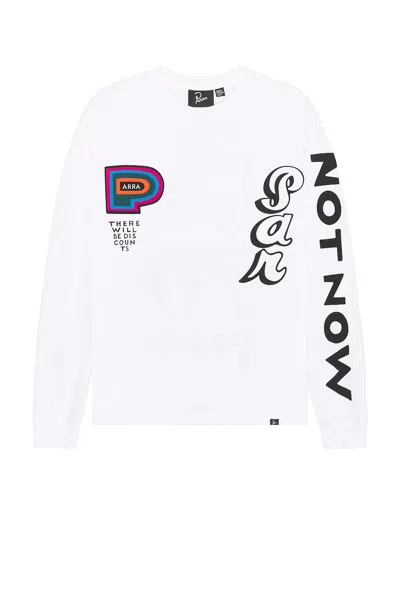 By Parra There Will Be Not Long Sleeve T-shirt In White