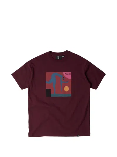 By Parra Tripped Up Graphic-print T-shirt In Red