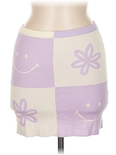 Pre-owned By Samii Ryan Casual Skirt In Purple