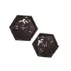 By Shax Black Panda Hex Trays - Pair In Black