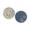 By Shax Happy & Sad Coaster Pair - Blue