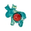 By Shax Large Reindeer Tealight Holder - Green In Green