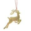 By Shax Sparkly Large Reindeer Ornament - Gold In Gold