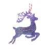By Shax Sparkly Large Reindeer Ornament - Purple In Purple