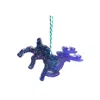 By Shax Sparkly Reindeer Ornament - Purple In Purple