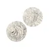 By Shax Webbed Coasters - White Marbled In White