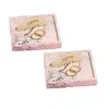 By Shax White Zebra Marbled Trinket Tray - Pair In White