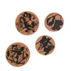 By Shax Yellow / Orange Splat Coasters - Set Of Four