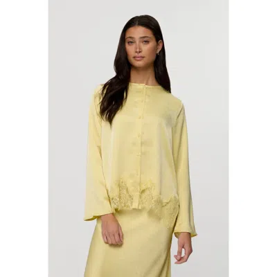 By Tess Collection Amora Blouse In Yellow