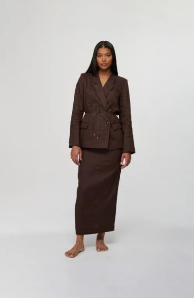 By Tess Collection Brooke Skirt In Brown