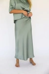 By Tess Collection Ella Skirt In Sage