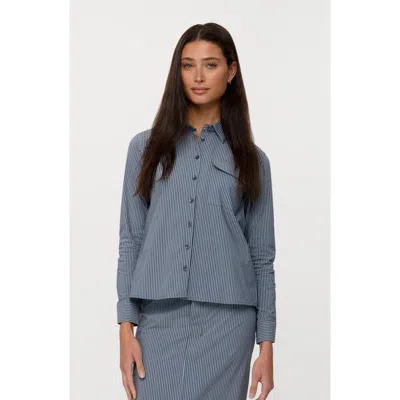 By Tess Collection Ellie Blouse In Blue