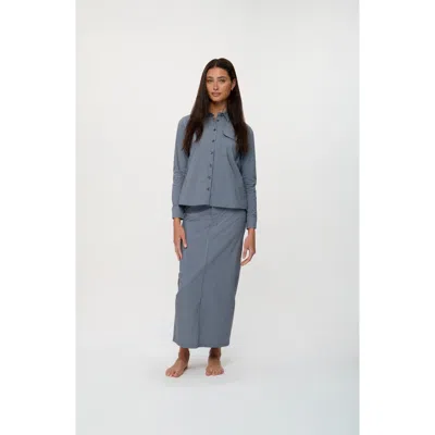 By Tess Collection Ellie Skirt In Blue