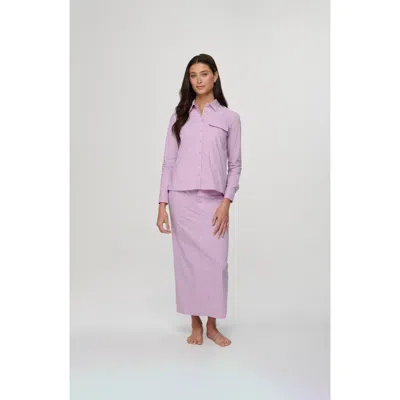 By Tess Collection Ellie Skirt In Purple