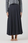 By Tess Collection Gia Skirt In Gray